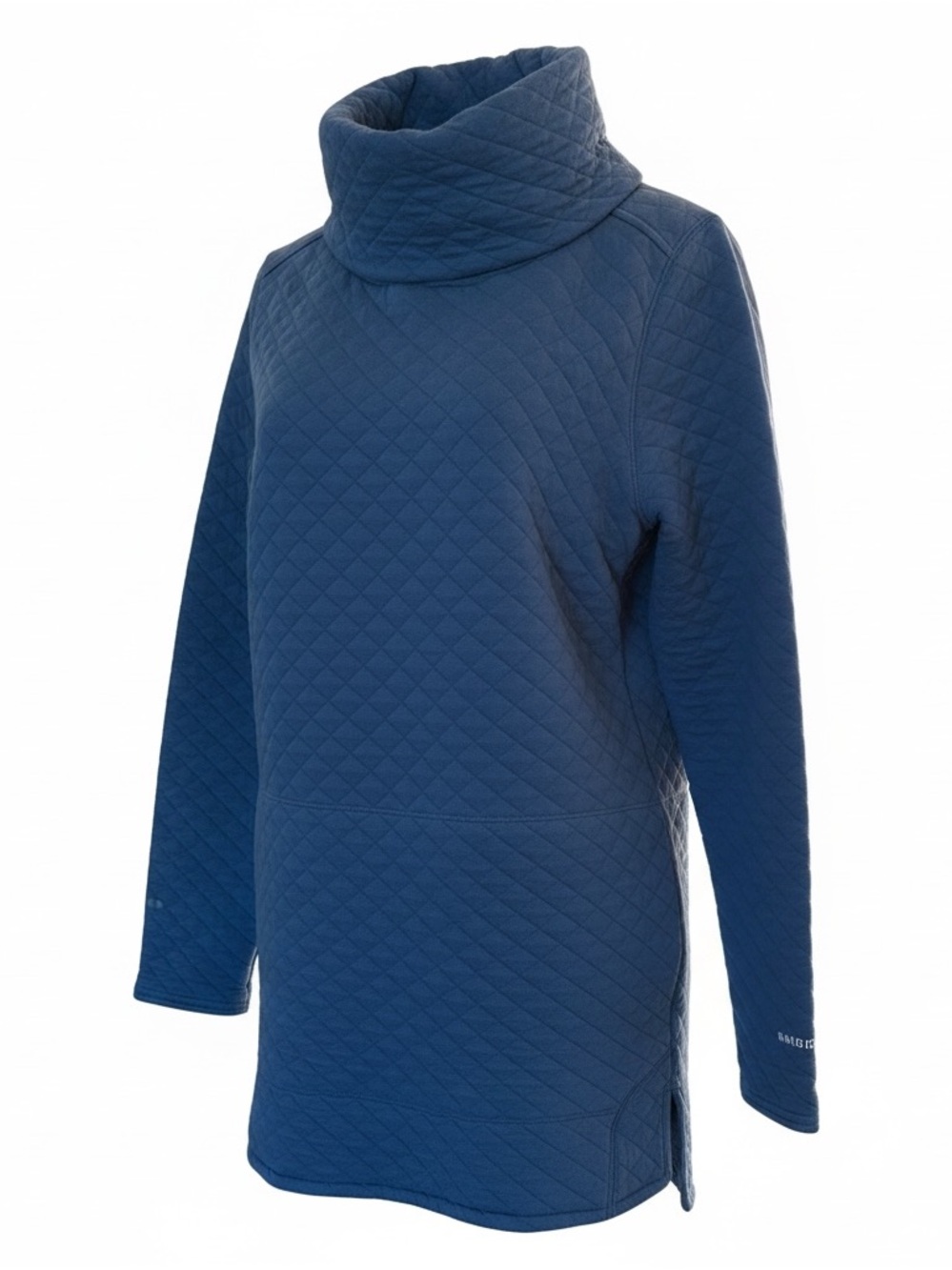 Duluth Women’s Quilted Cowl Neck Tunic Pullover - Light Blue Size M